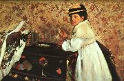 Edgar Degas Portrait of Mademoiselle Hortense Valpincon oil painting